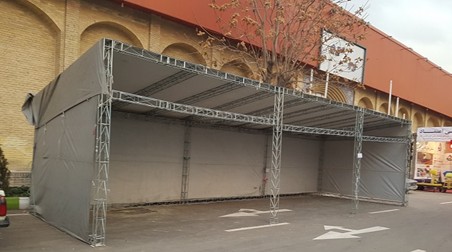 غرفه بندی با اسپیس در فضای باز